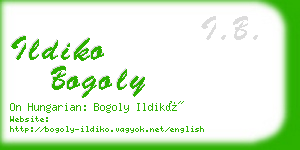 ildiko bogoly business card